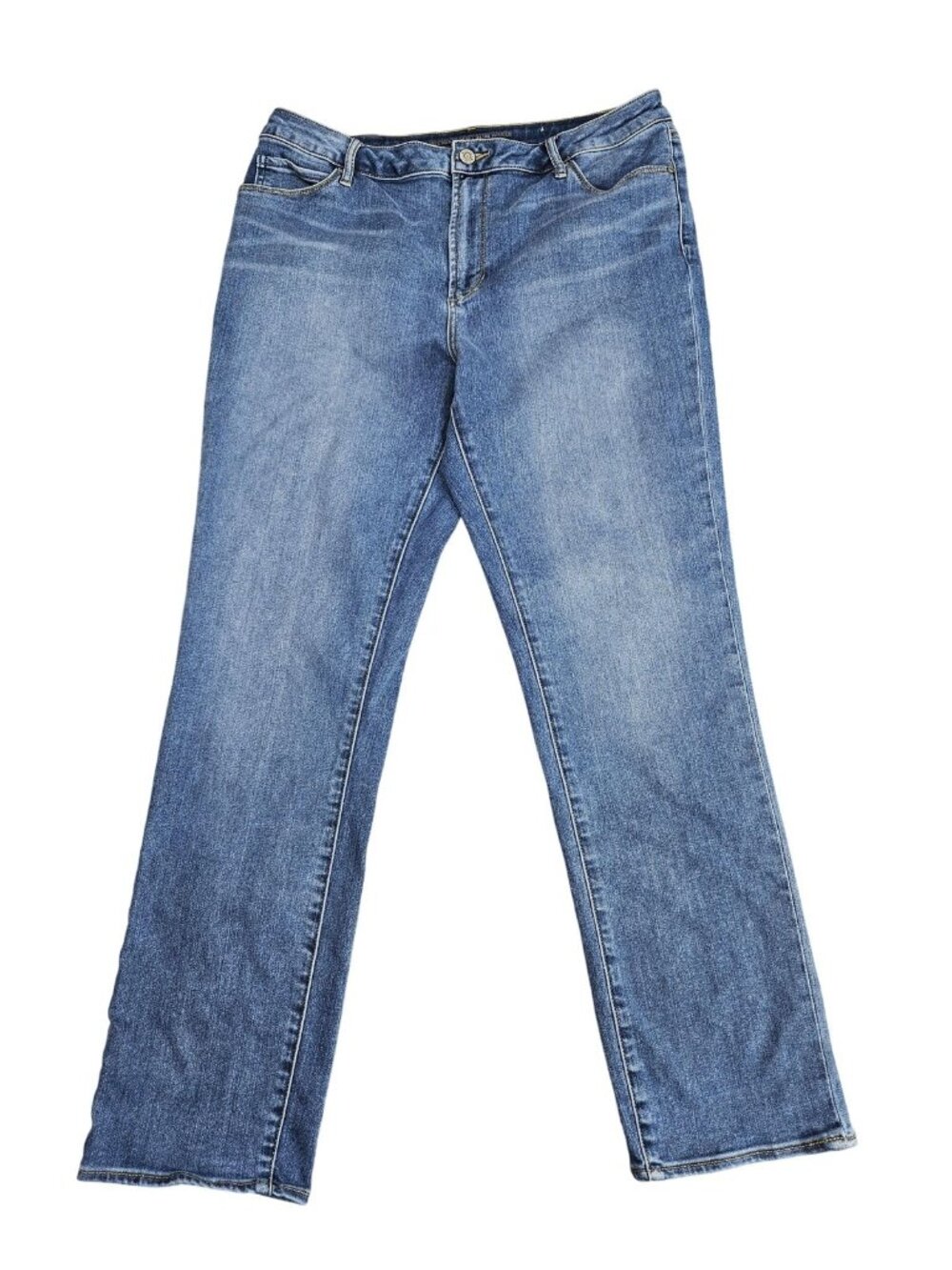 Chico's Premium‎ Soft Slim Ankle Jeans Womens 2.5 US 14 Blue High Rise Stretch